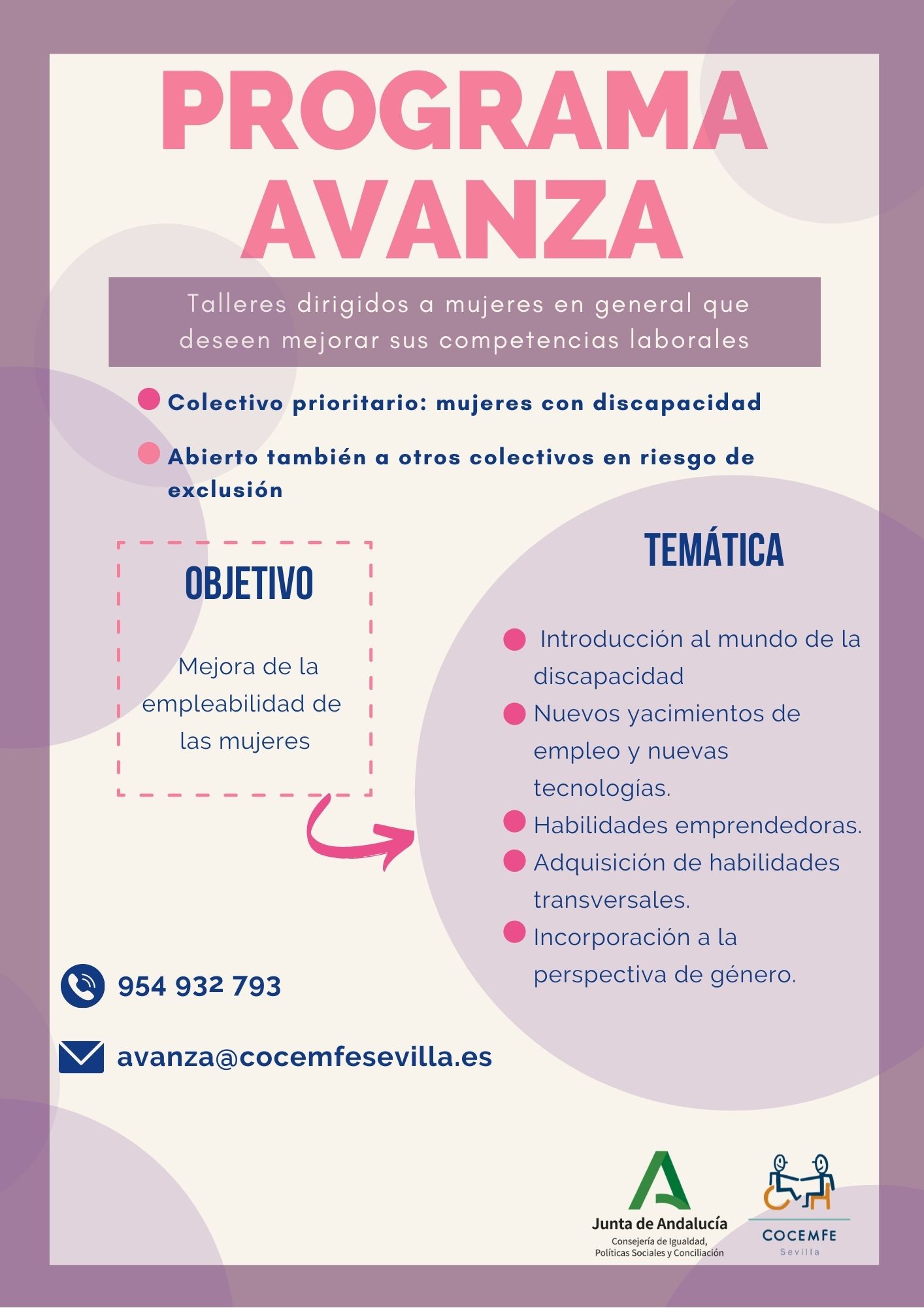 Cartel Programa AVANZA